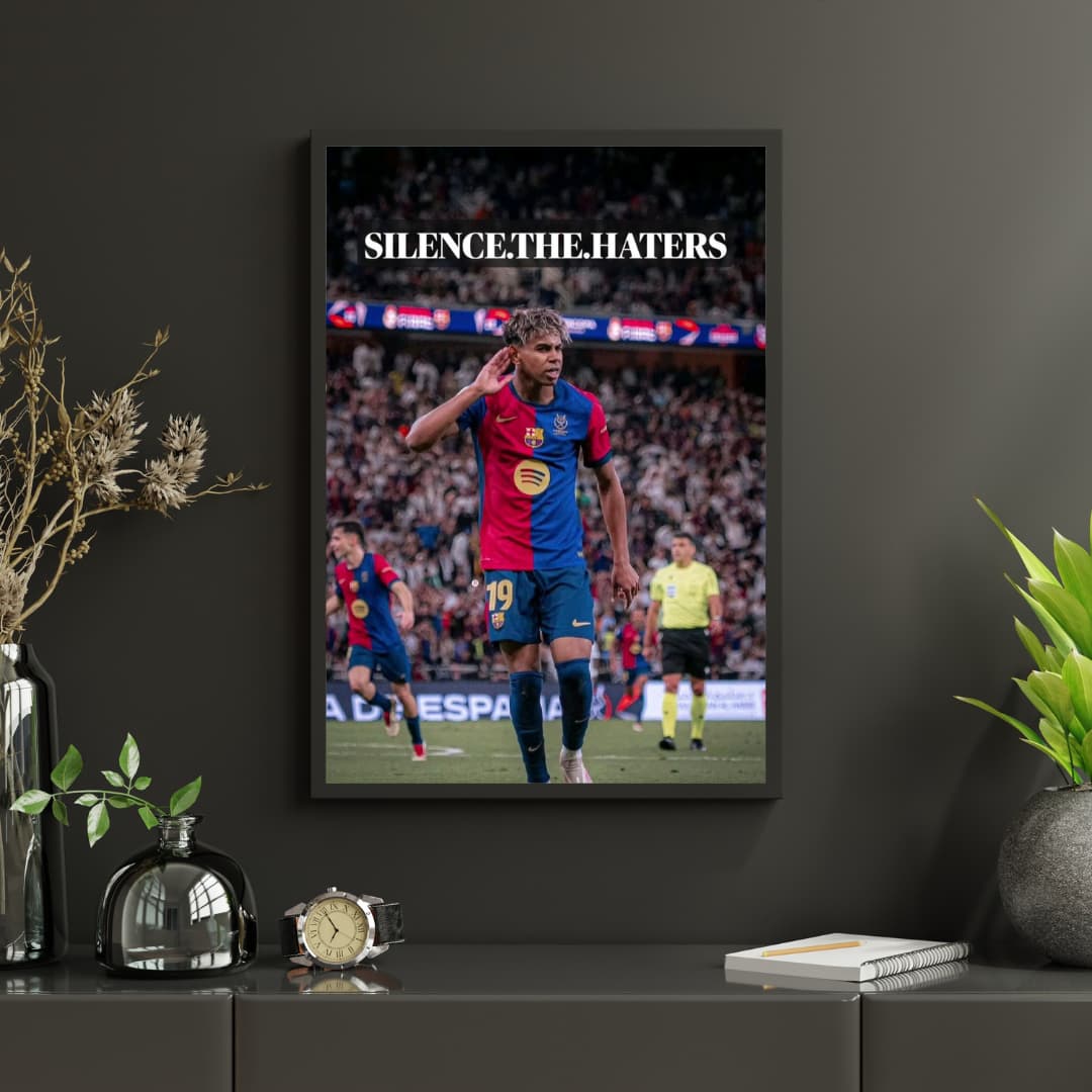 "Silence The Haters" Lamine Yamal - Постер