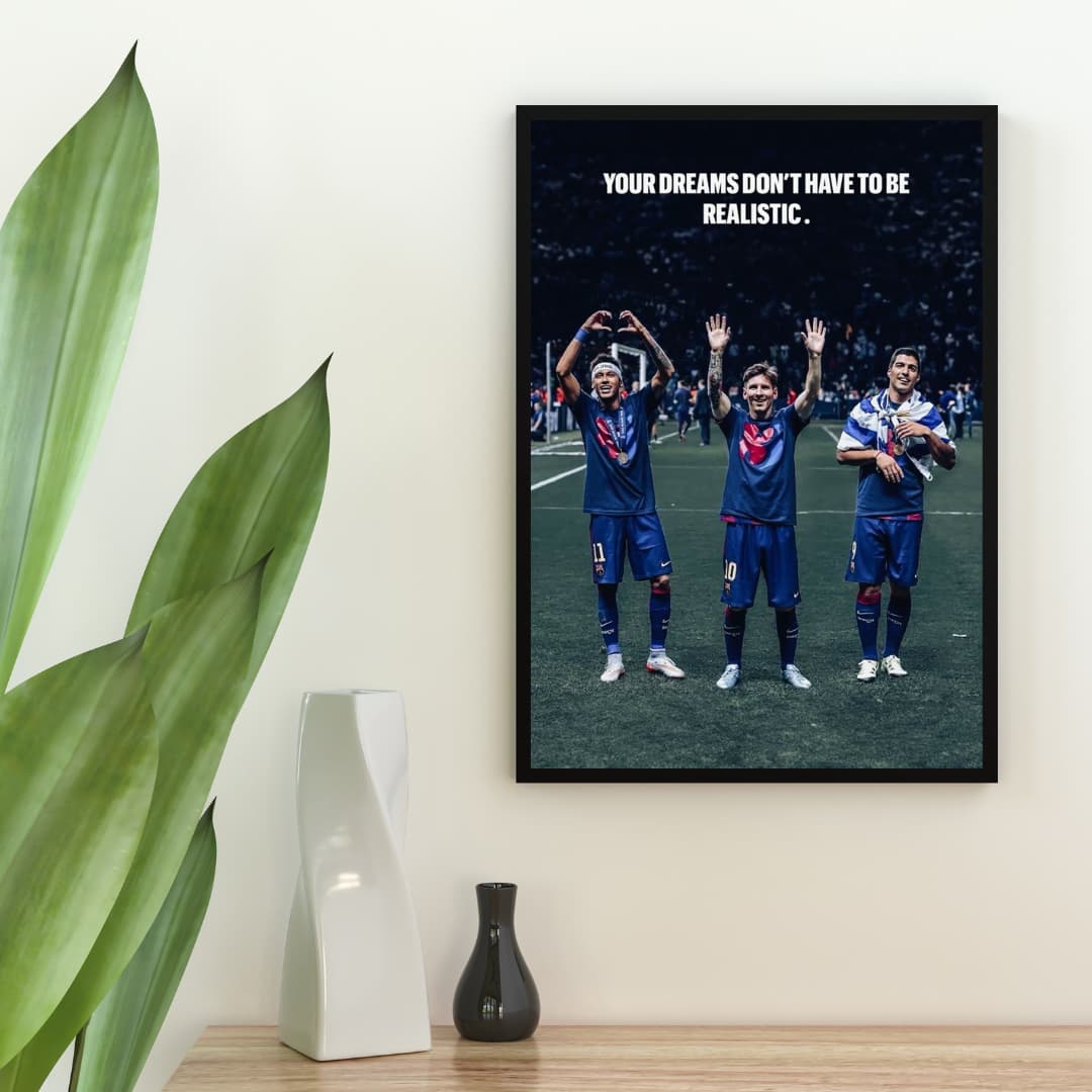 Messi, Suarez and Neymar Jr - Постер
