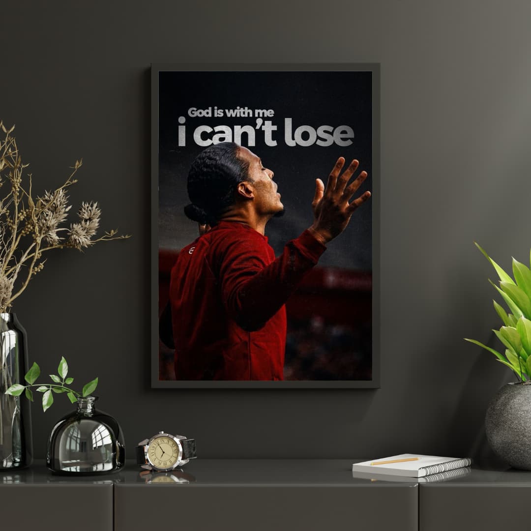 "God is with Me" Van Dijk - Постер