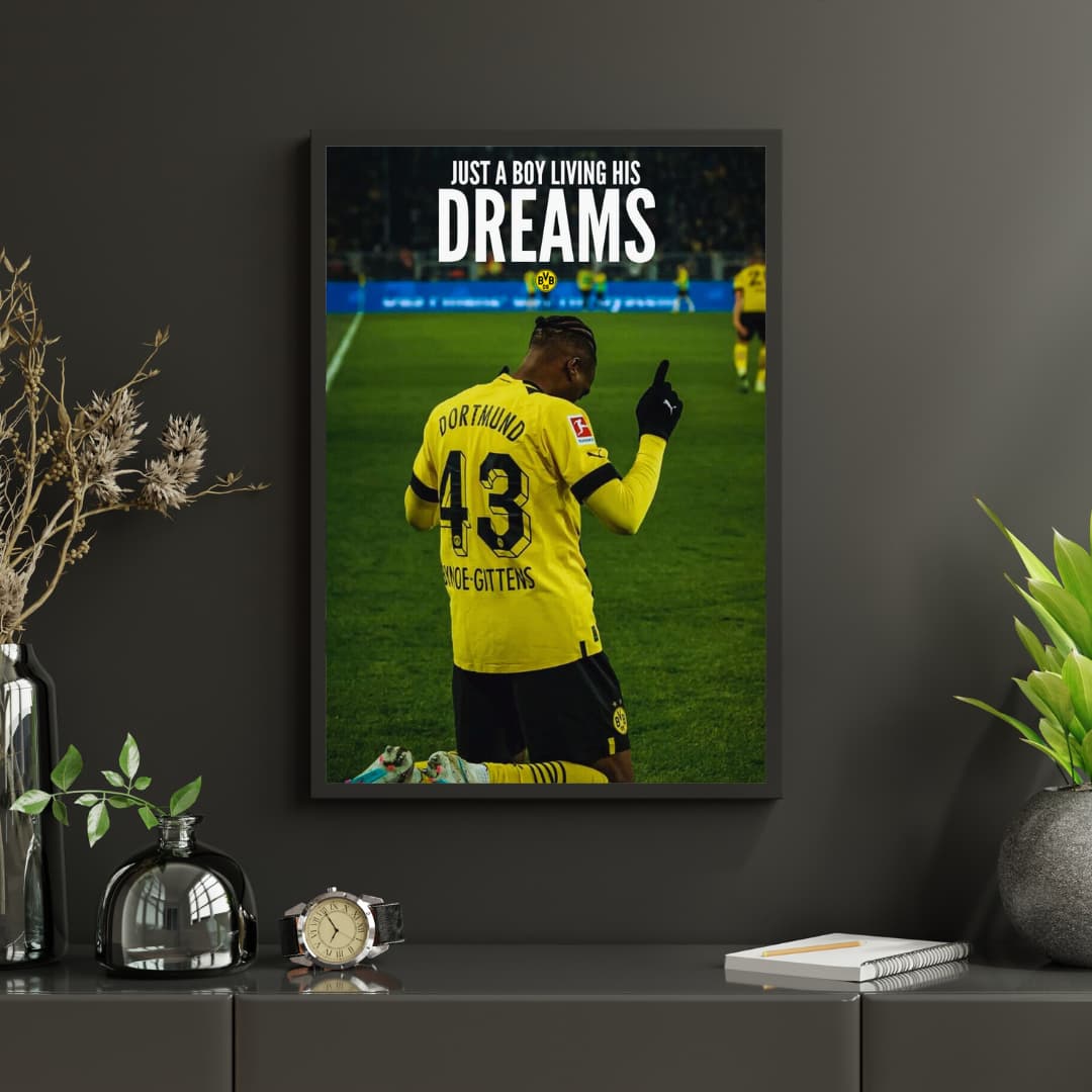 "Just a Boy Living his Dreams" Jamie Gittens - Постер