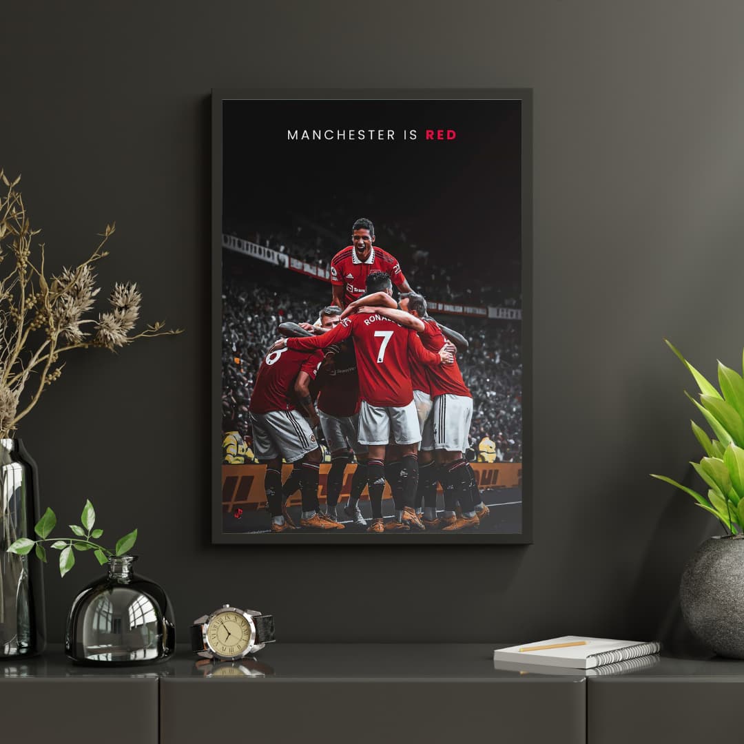 "Manchester is Red" - Постер