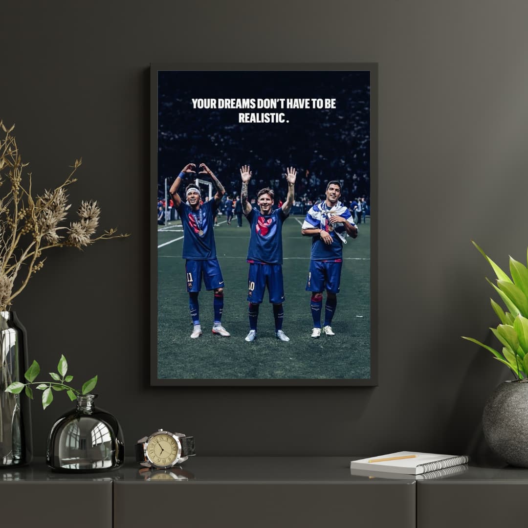 Messi, Suarez and Neymar Jr - Постер