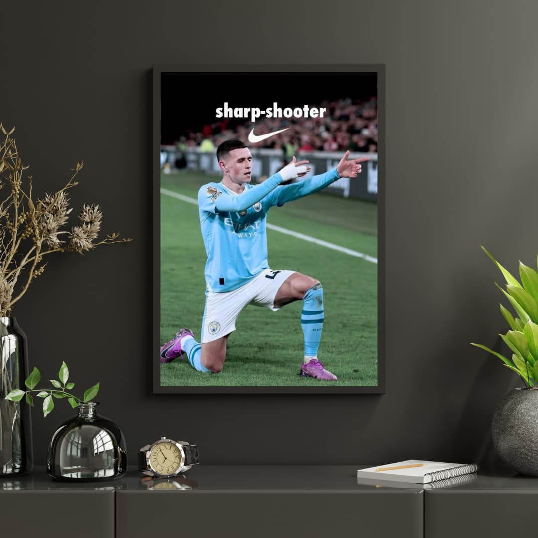 "Sharp-Shooter" Phil Foden - Постер