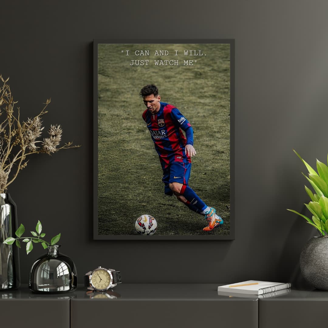 "I Can and I Will" Messi - Постер