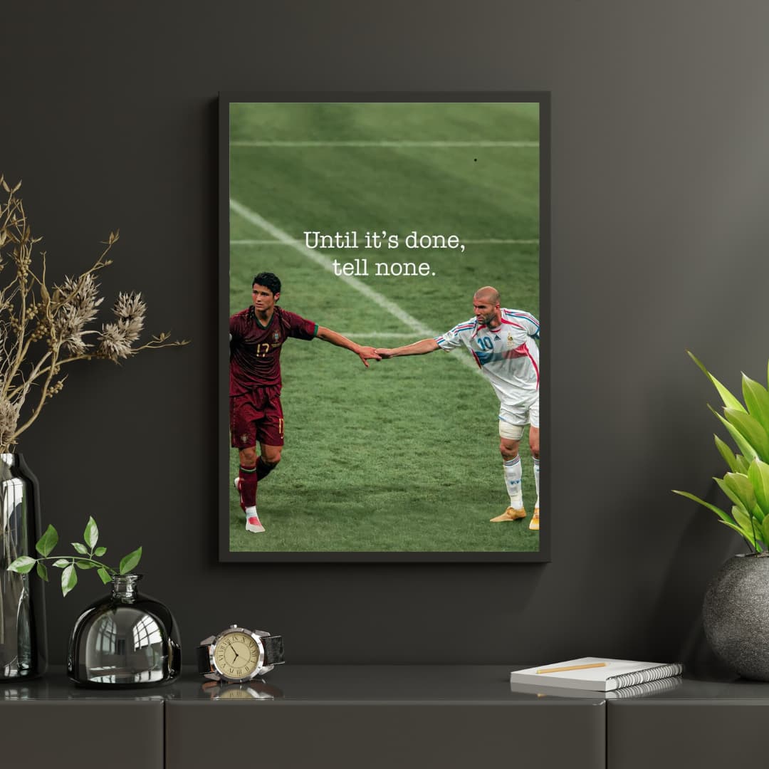 Ronaldo and Zidane - Постер