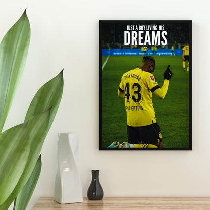 "Just a Boy Living his Dreams" Jamie Gittens - Постер