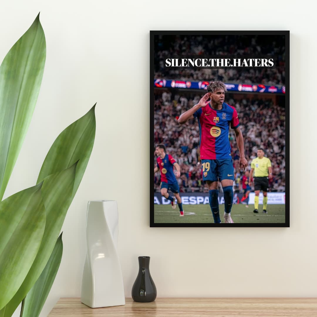 "Silence The Haters" Lamine Yamal - Постер