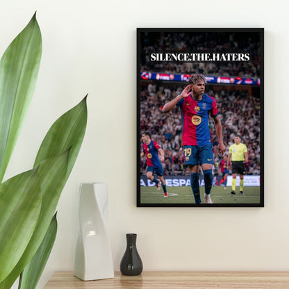 "Silence The Haters" Lamine Yamal - Постер